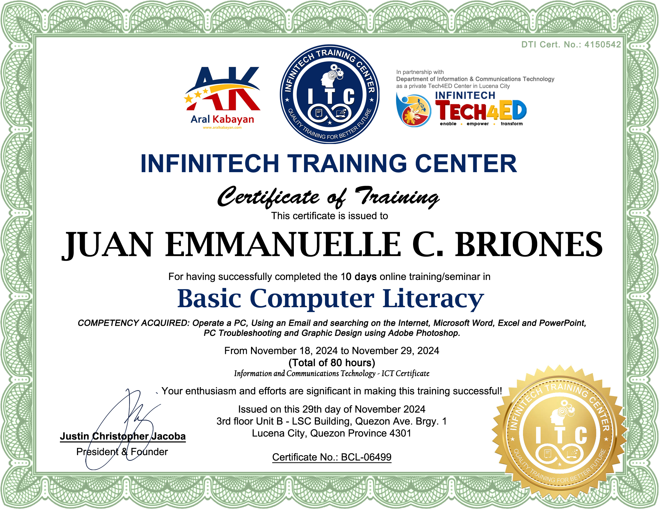 Basic Computer Literacy