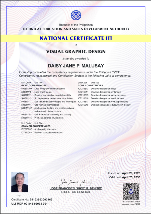 VISUAL GRAPHIC DESIGN NC3