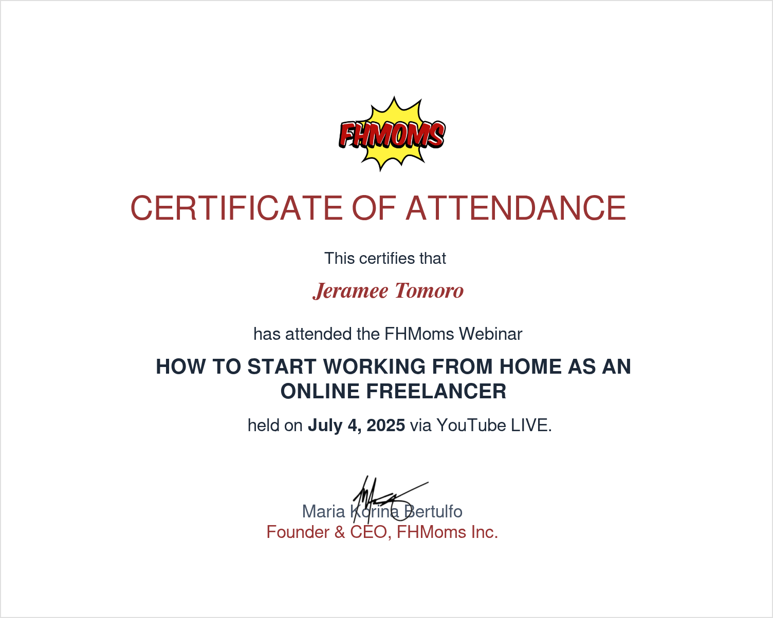 Online Freelancer Webinar