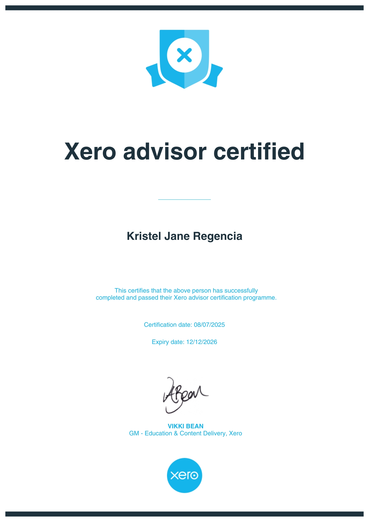 Certified Xero Advisor