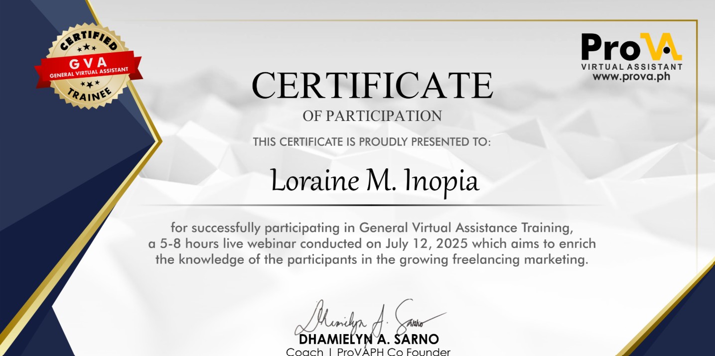 General Virtual Assistant