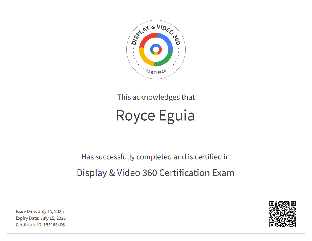 Google Ads Display Certificate
