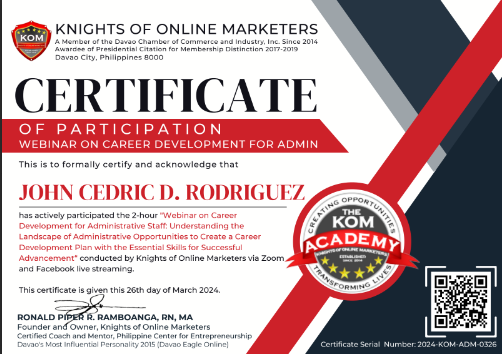 Career Development for Admin