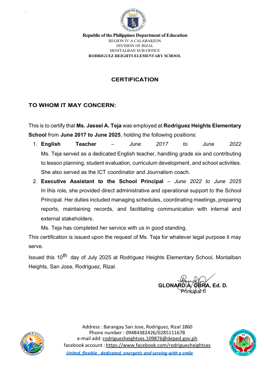 Executive Assistant Certificate