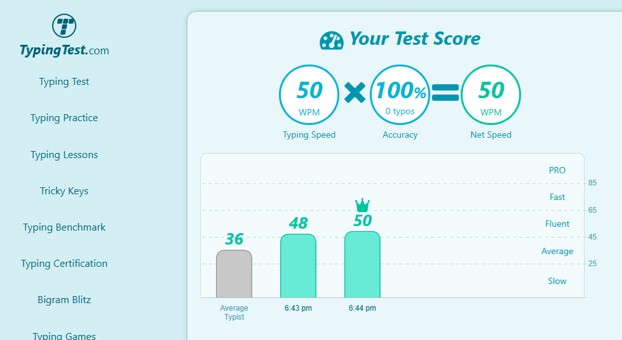 TYPING SKILLS CERTIFICATE