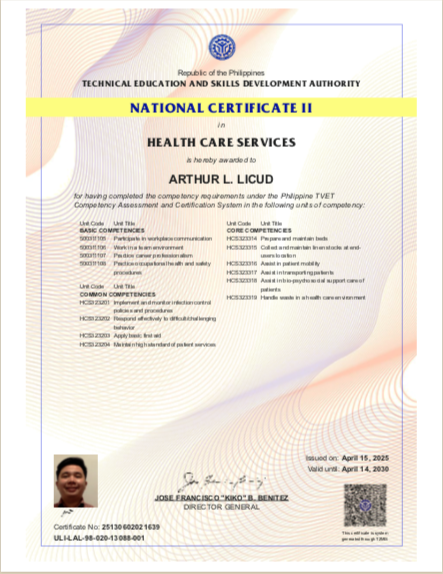 HEALTH CARE SERVICES NC II