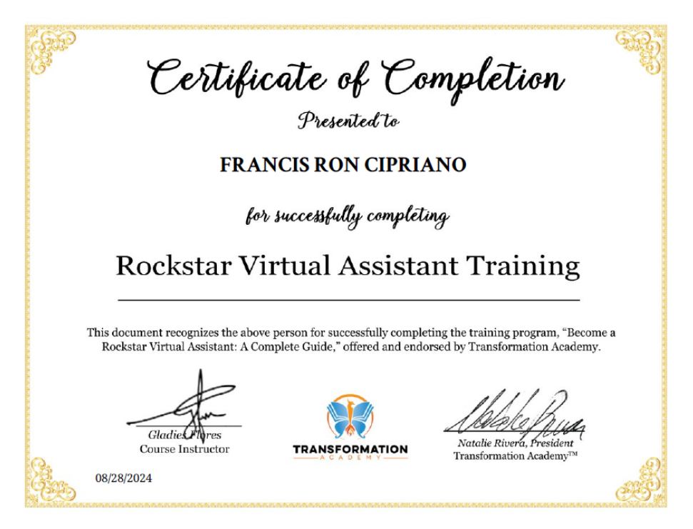 Rockstar Virtual Assistant Training