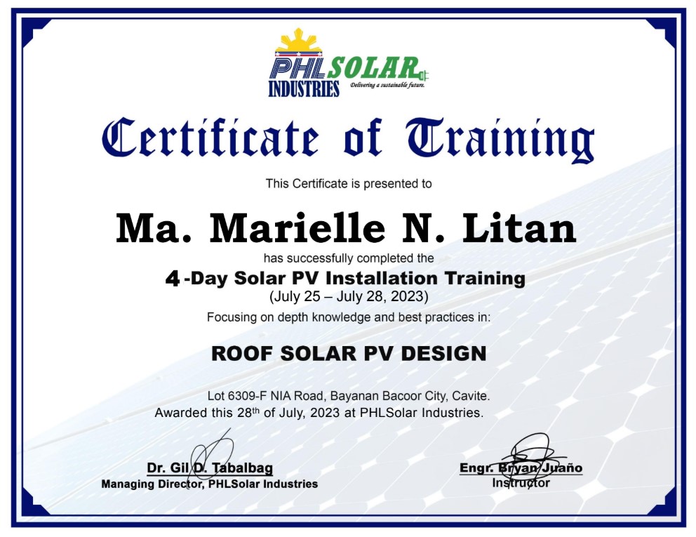 Solar PV Installation Training