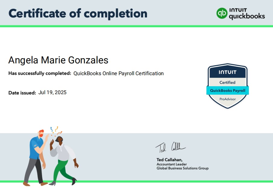 QuickBooks Payroll Certification