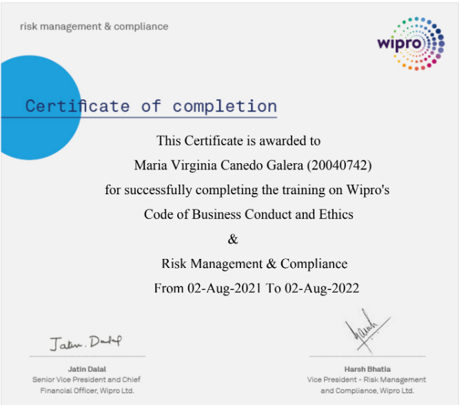 CODE OF BUSINESS CONDUCT & ETHICS AND RISK MANAGEMENT &COMPLIANCE
