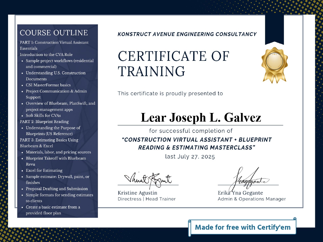 Construction Virtual Assistant