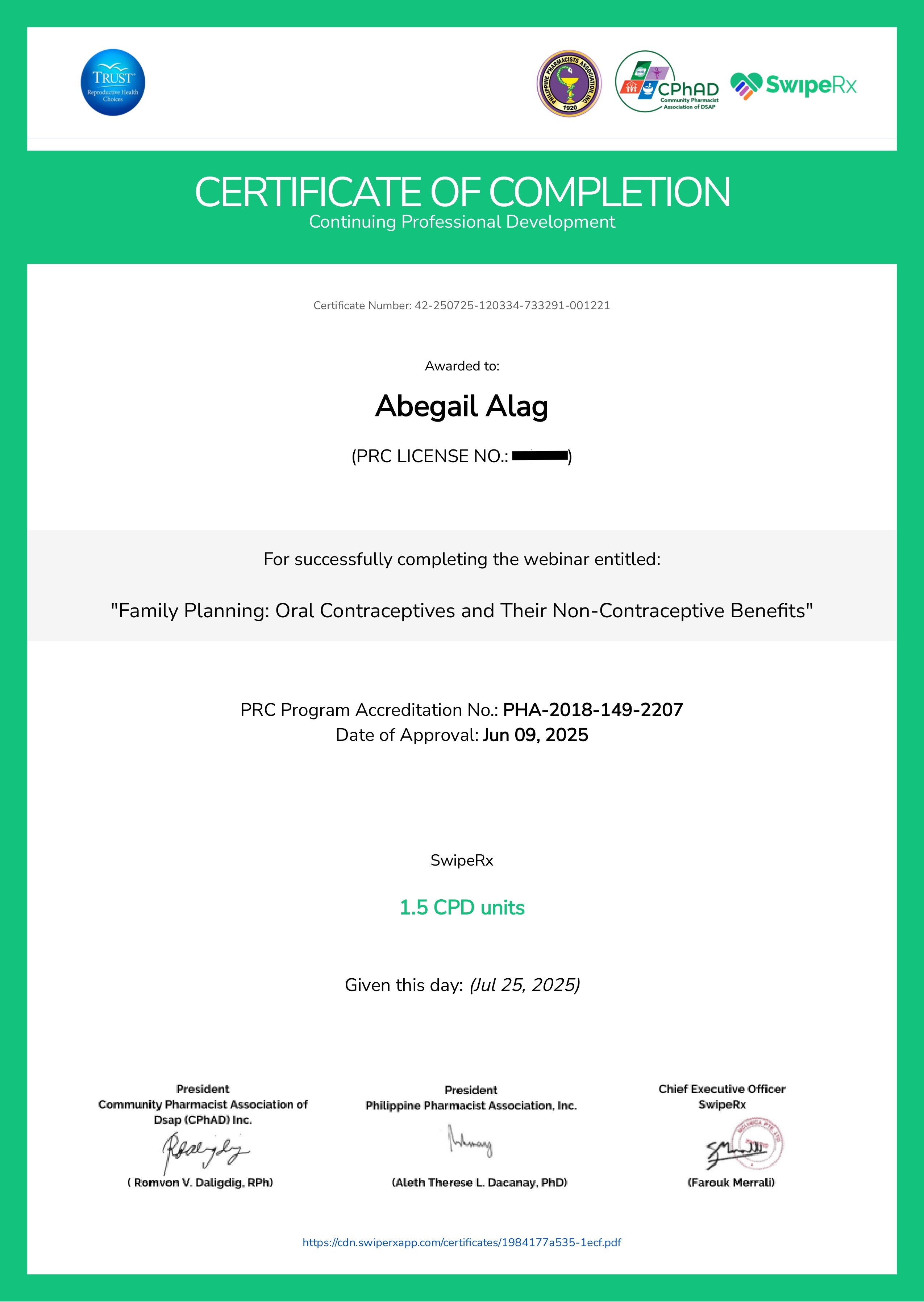 Family Planning: Oral Contraceptives  and Their Non-Contraceptive Benefits