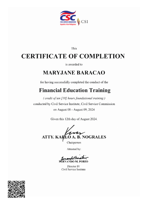 Financial Education Training