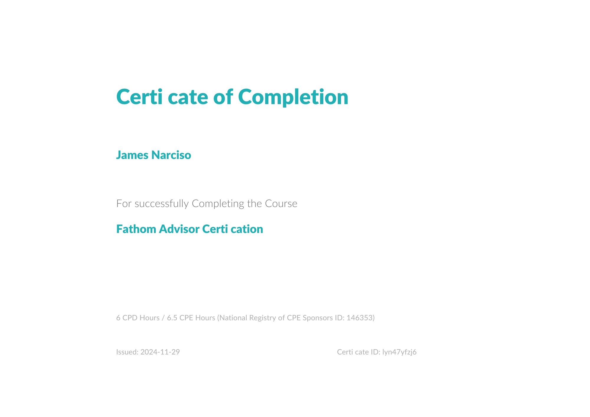 FATHOM ADVISOR