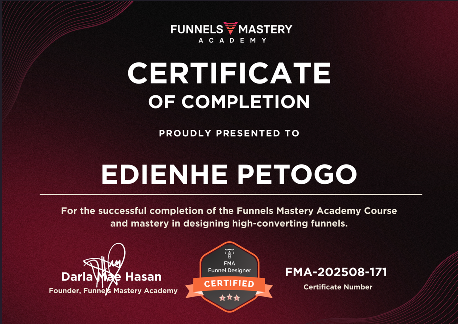 Certified Funnel Designer