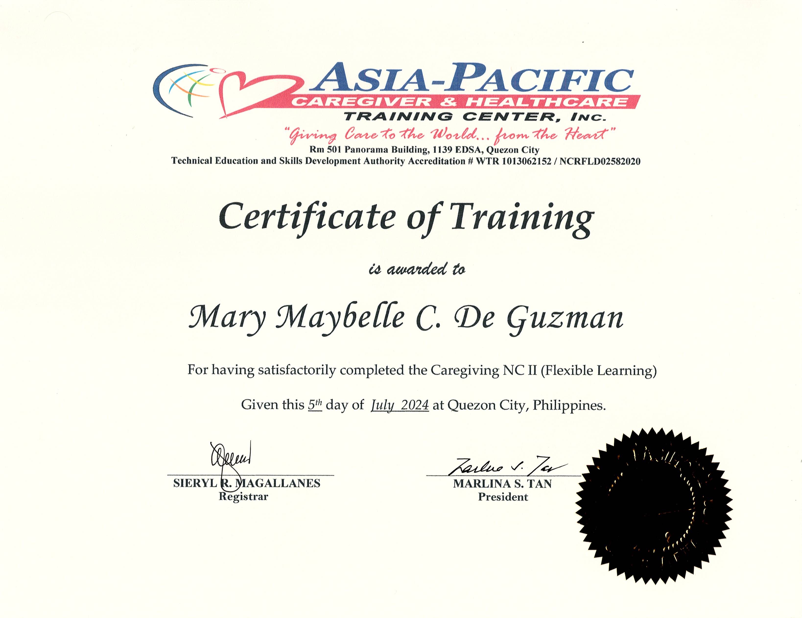 Asia-Pacific Training