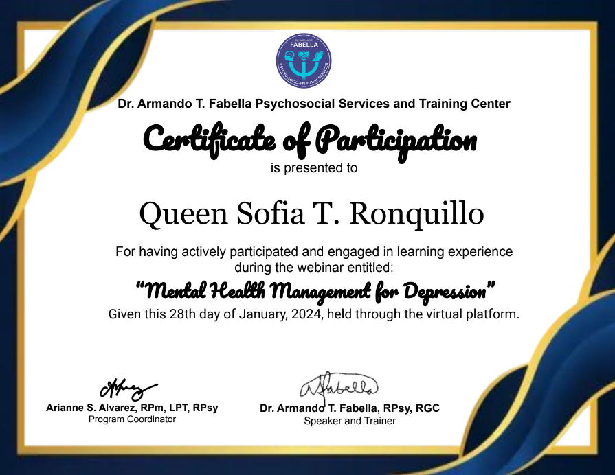 Mental Health Management for Depression