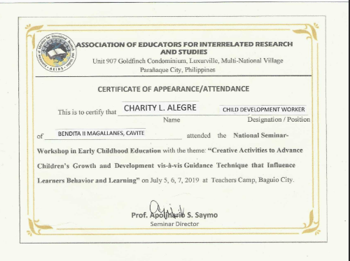 Early Childhood Seminar