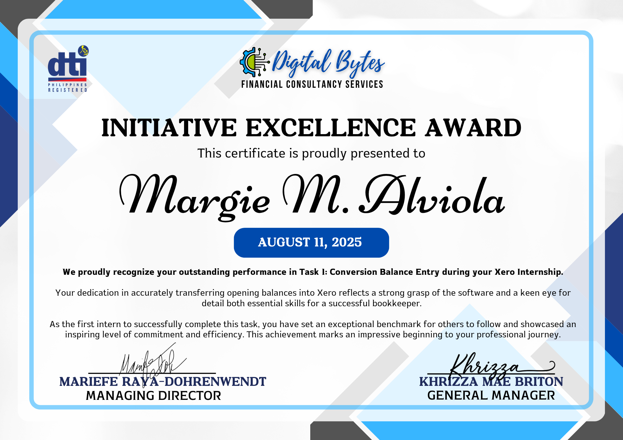 Conversion Balance Entry