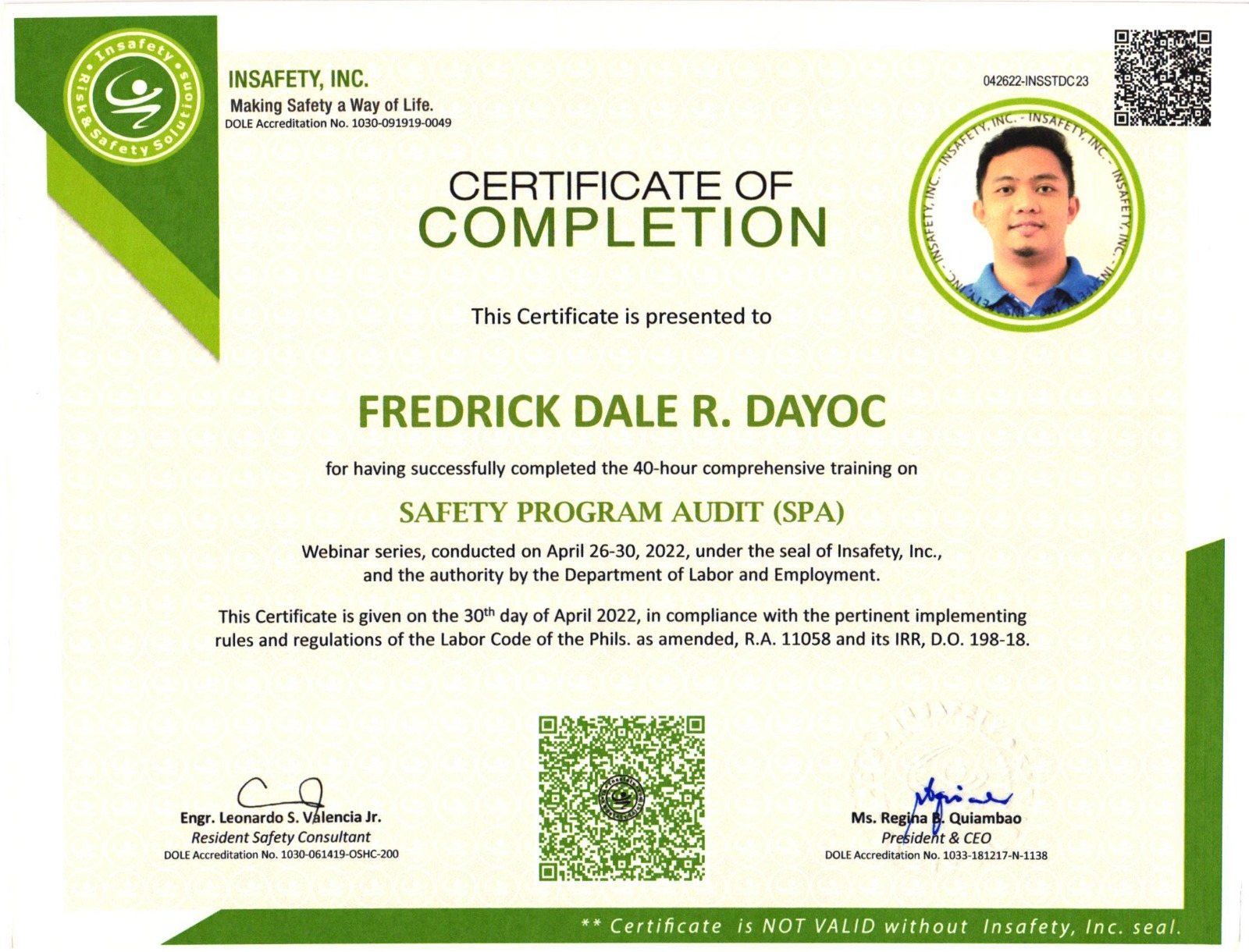 Safety Program Audit (SPA)