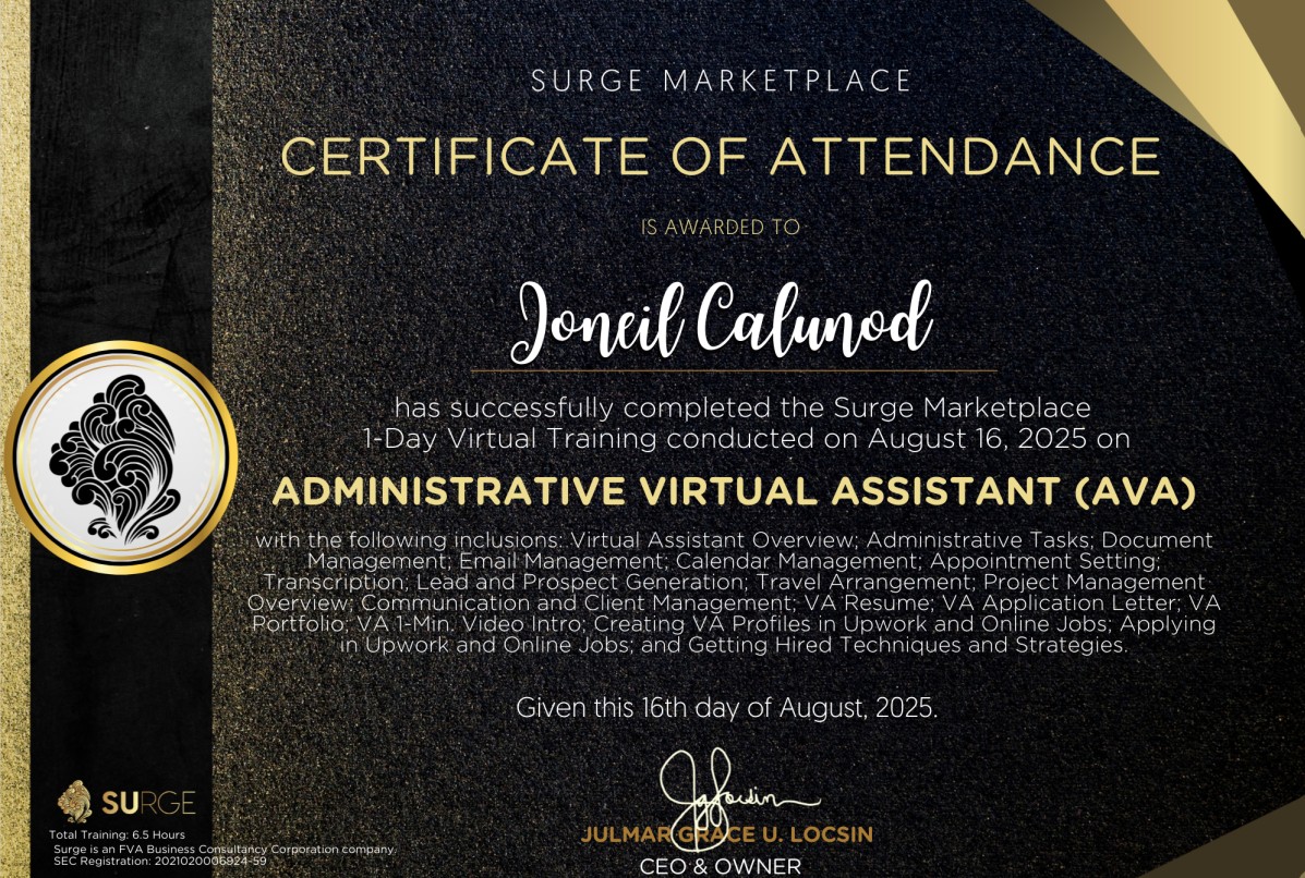 Administrative Virtual Assistant