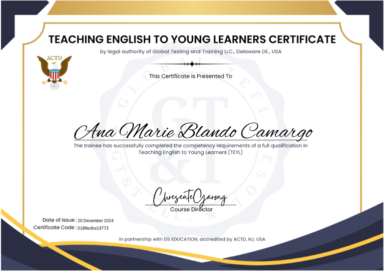 Teaching English to Young Learners Certificate