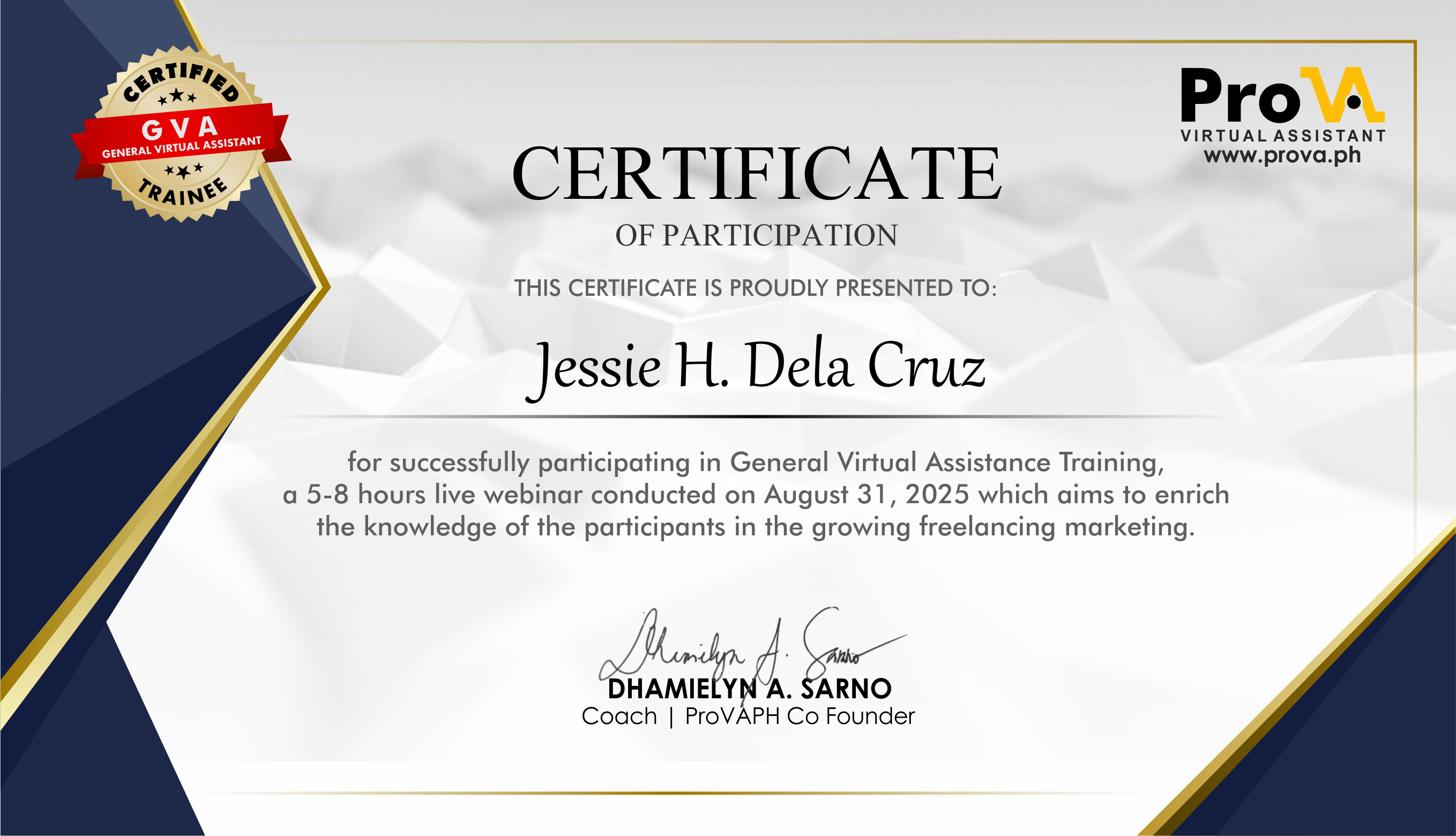 PROVA.PH TRAINEE