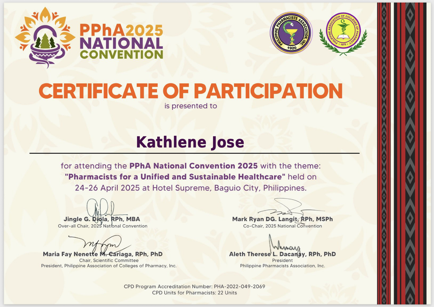 PPhA National Convention 2025: Pharmacists for a Unified and Sustainable Healthcare
