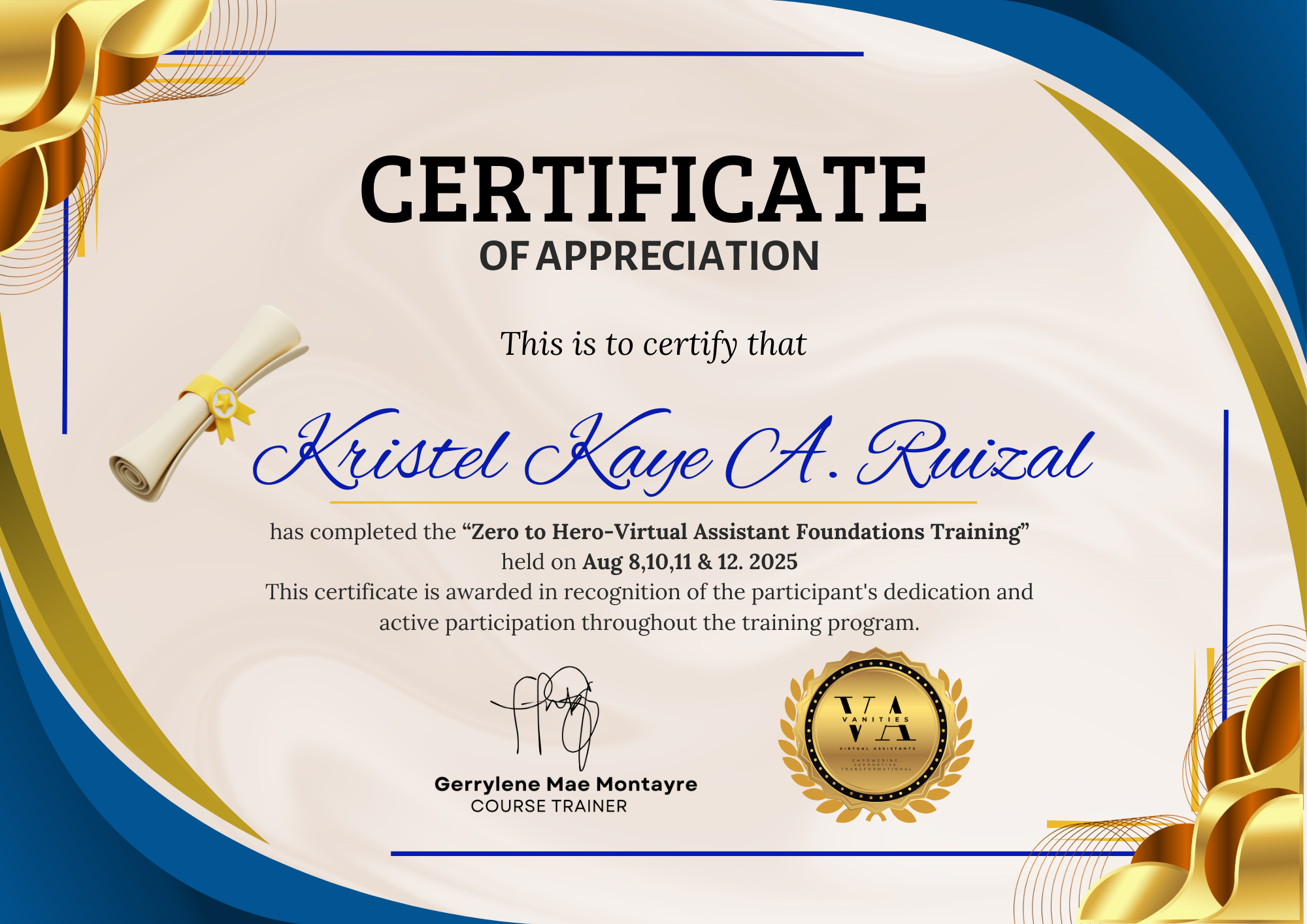 General Virtual Assistant Training