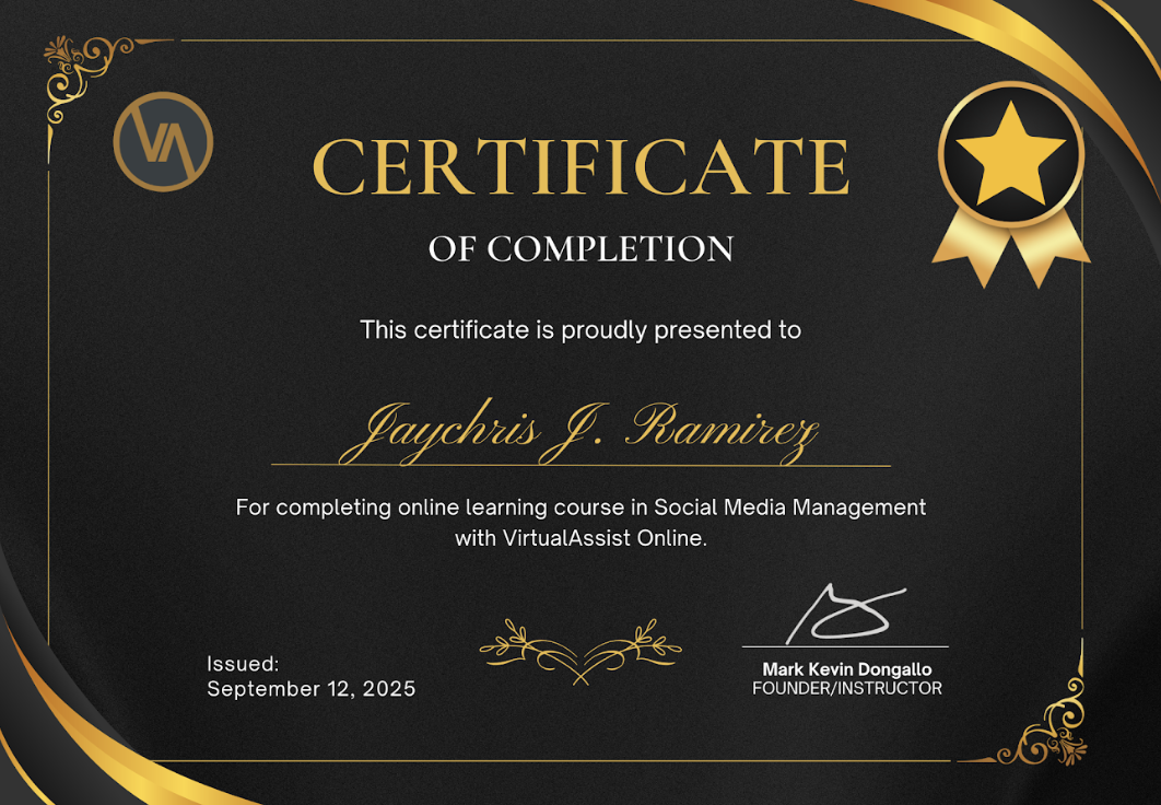 Social Media Management Certificate