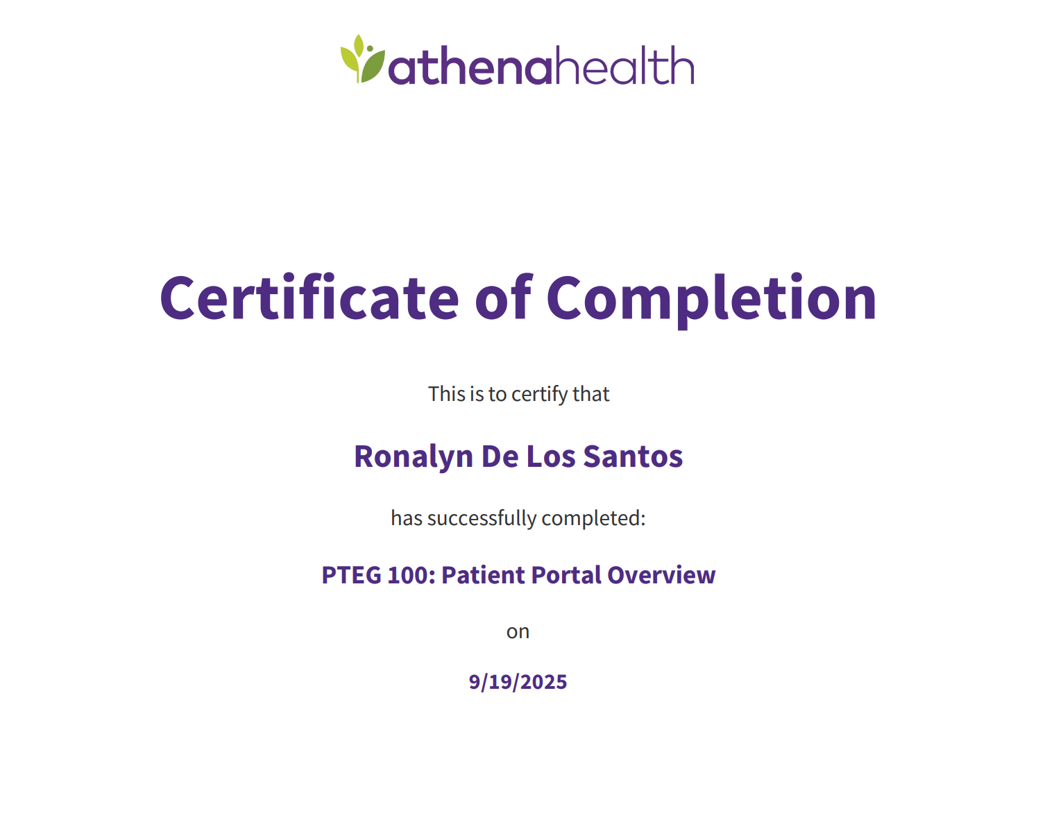 Athena Patient Portal Overview