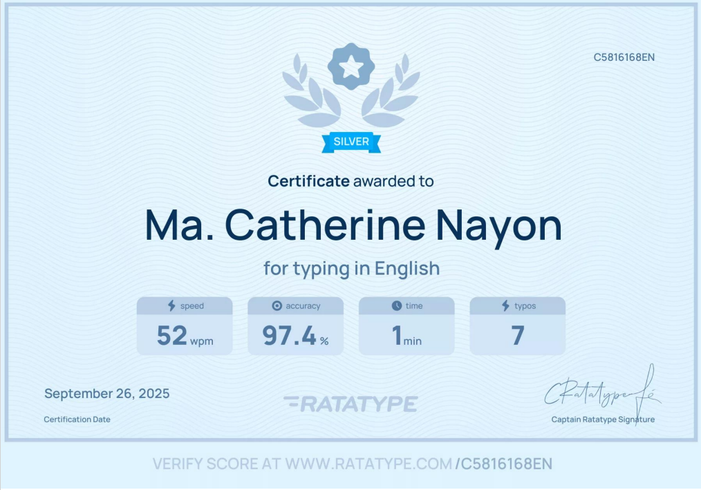 Typing  Certification