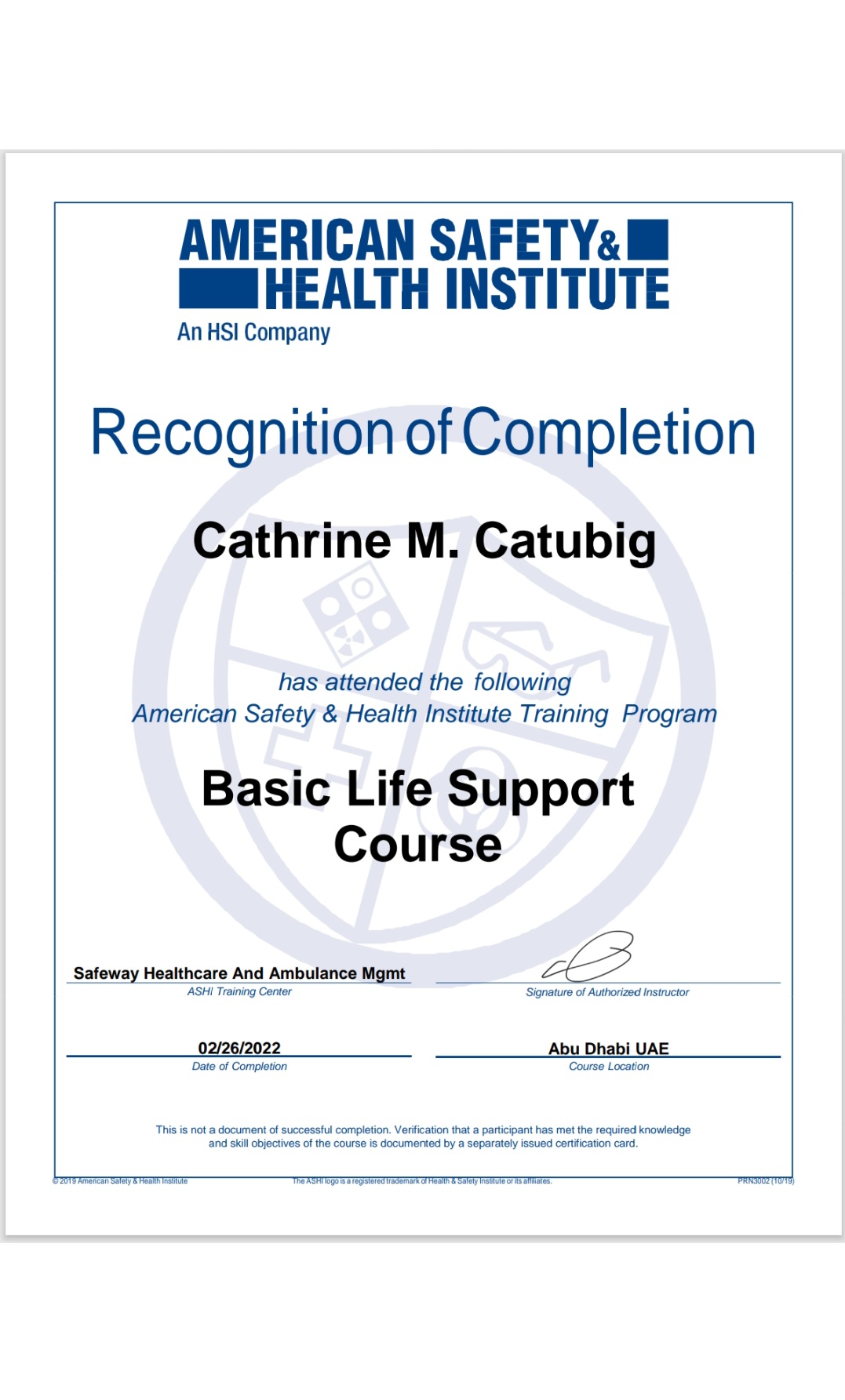 BASIC LIFE SUPPORT