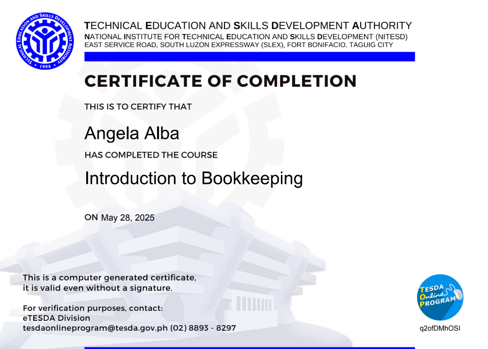 Introduction to Bookkeeping