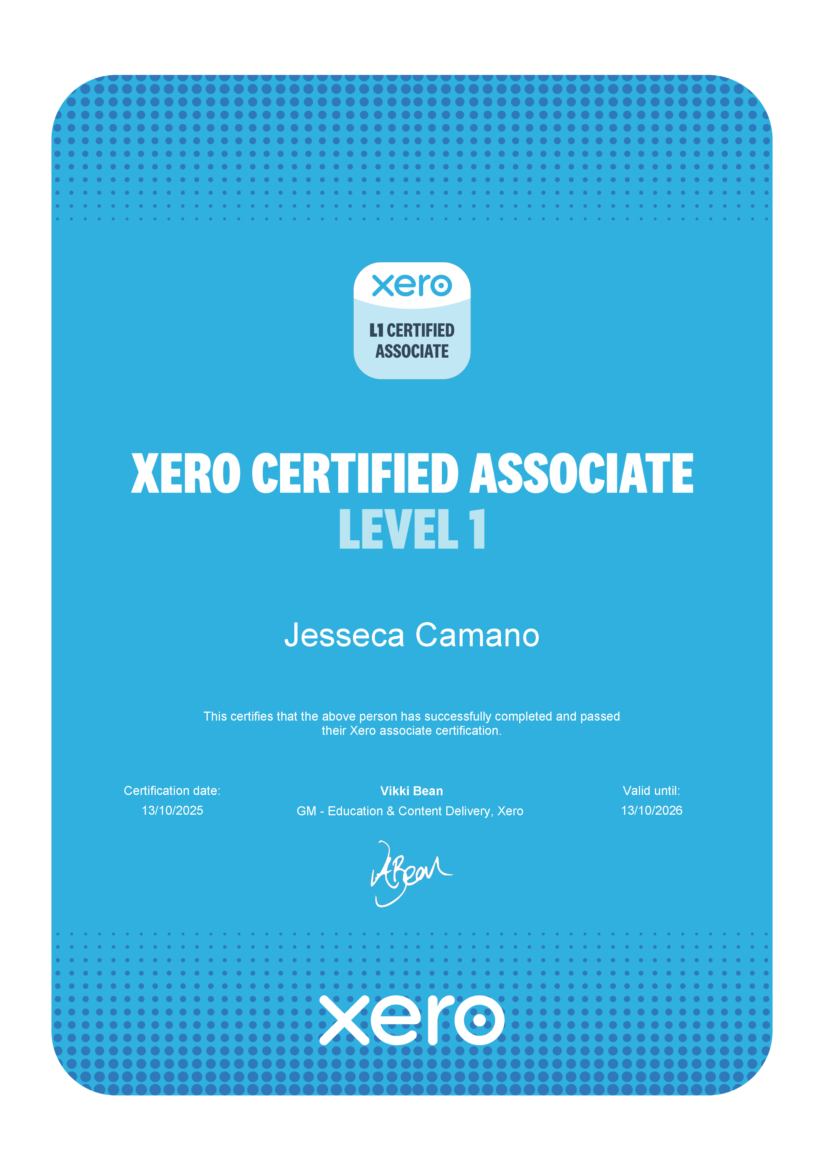 XERO Level 1