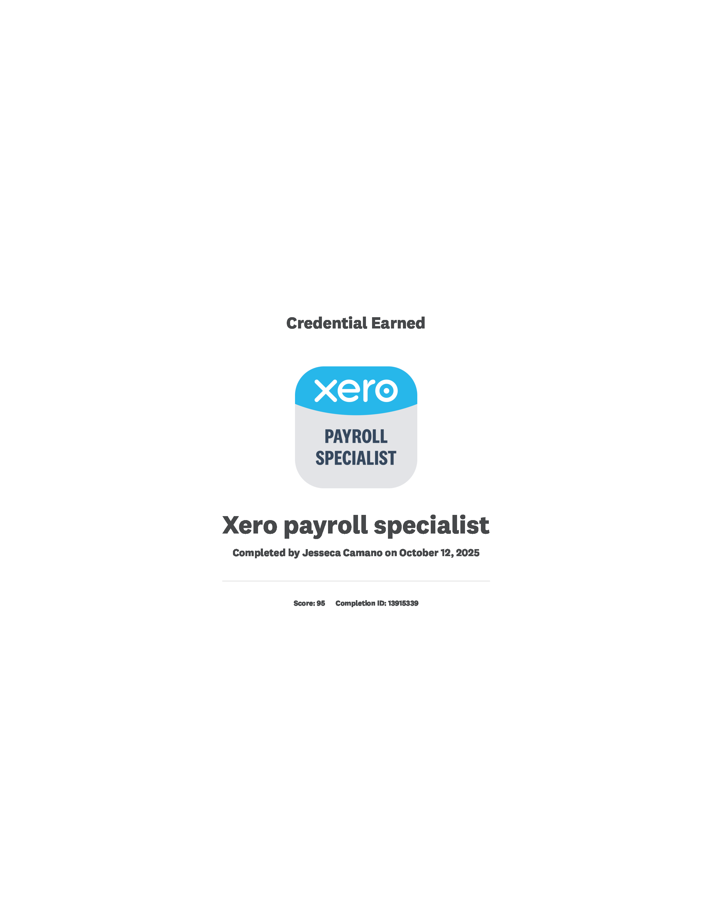 XERO Payroll Specialist