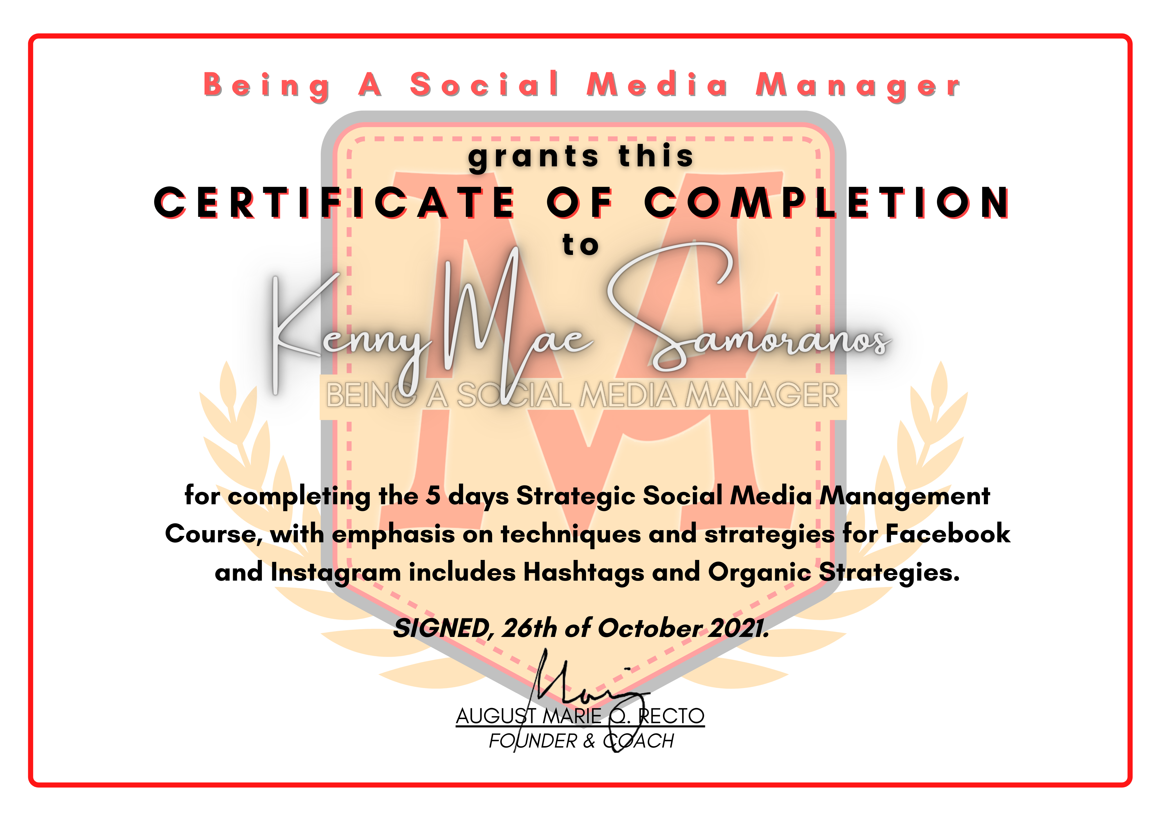 Social Media Manager Course