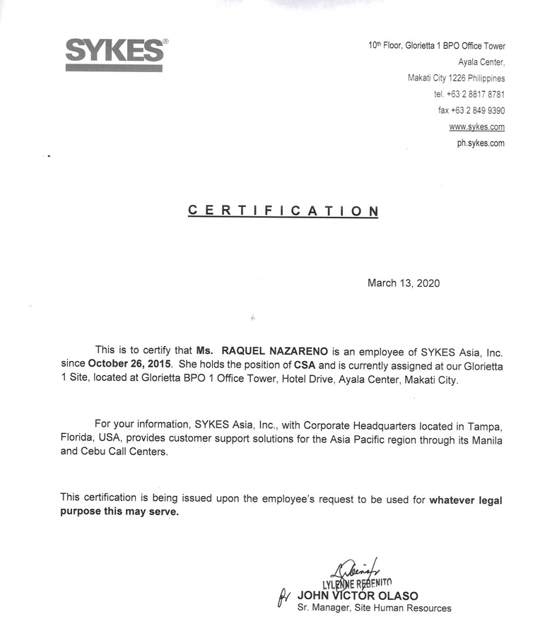 COE SYKES