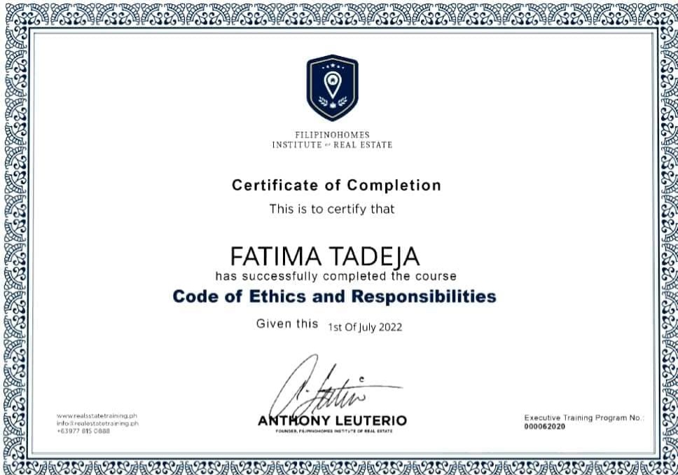 Code of Ethics and Responsibilities