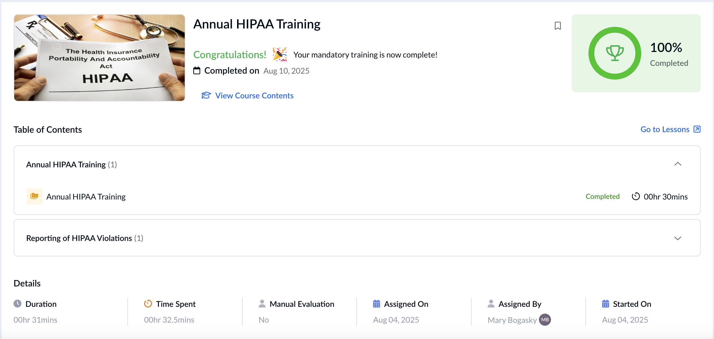 HIPAA Training