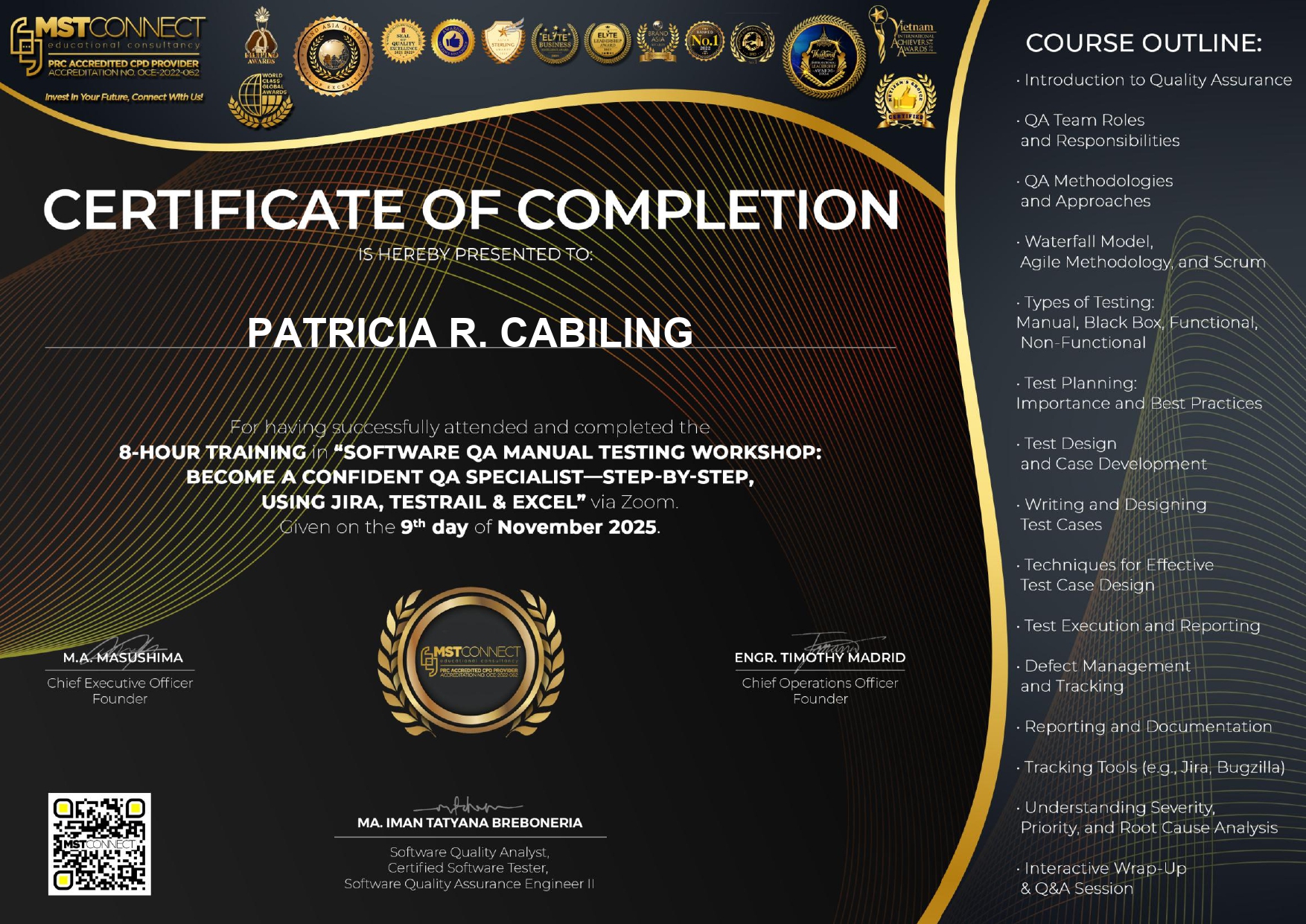 Manual QA Software Testing - MST