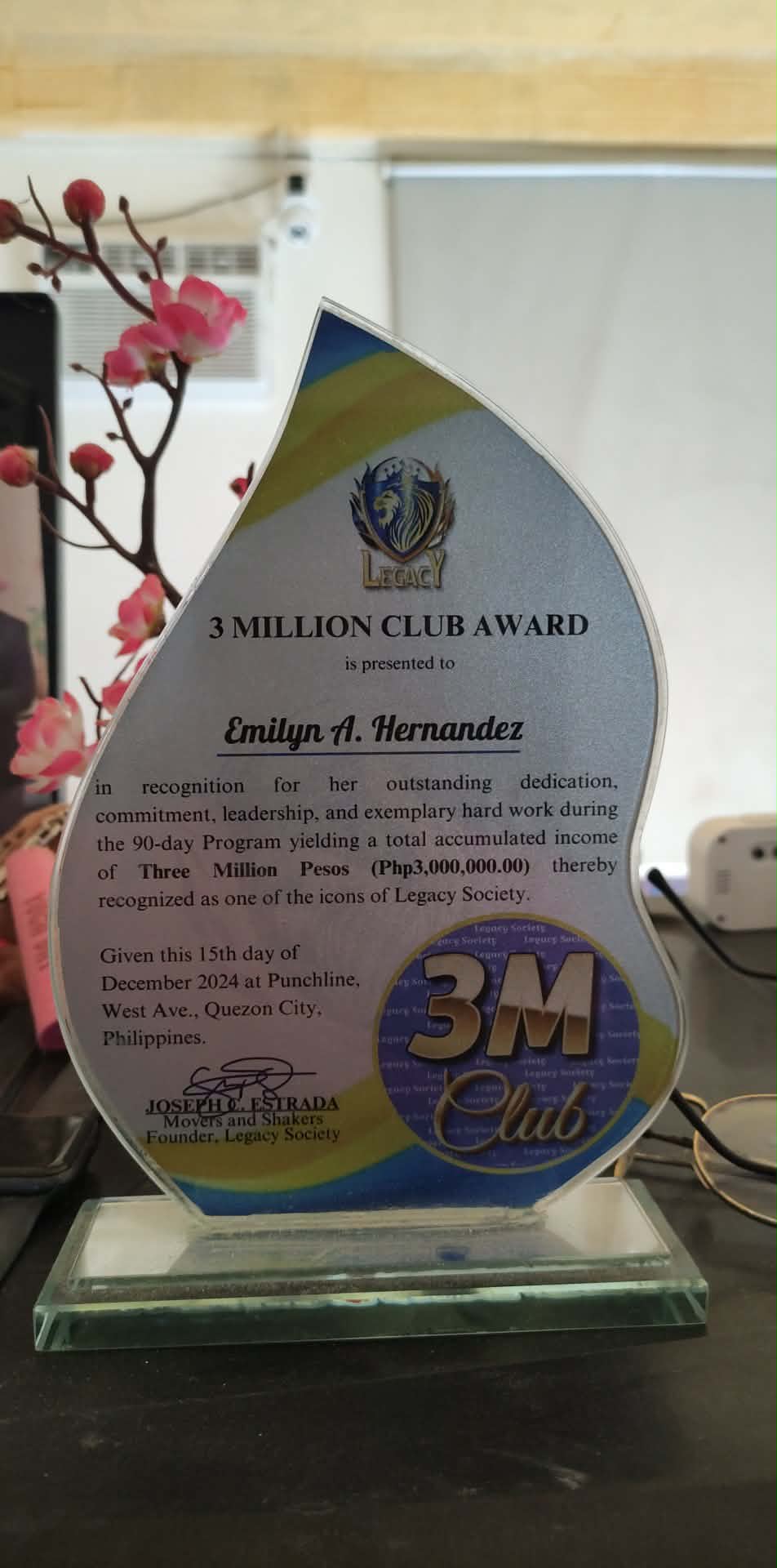 MY FIRST 3M CLUB AFTER 4 YEARS OF EFFORT, PATIENCE, DETERMINATION,RESILLENT  AND SELF DISCIPLINE.