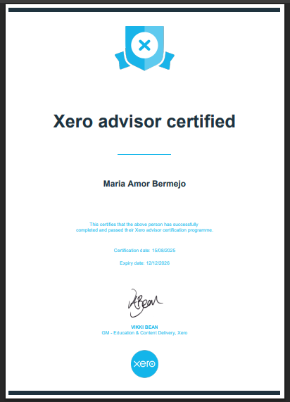 Xero Advisor Certificate