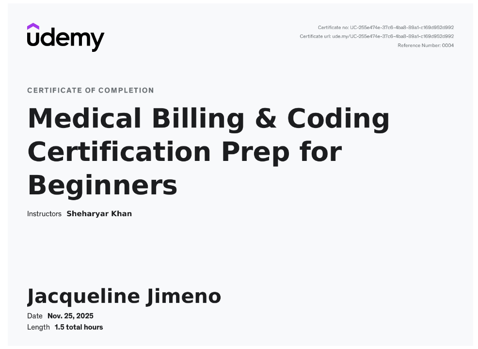 Medical Billing & Coding Cert Prep for Beginners