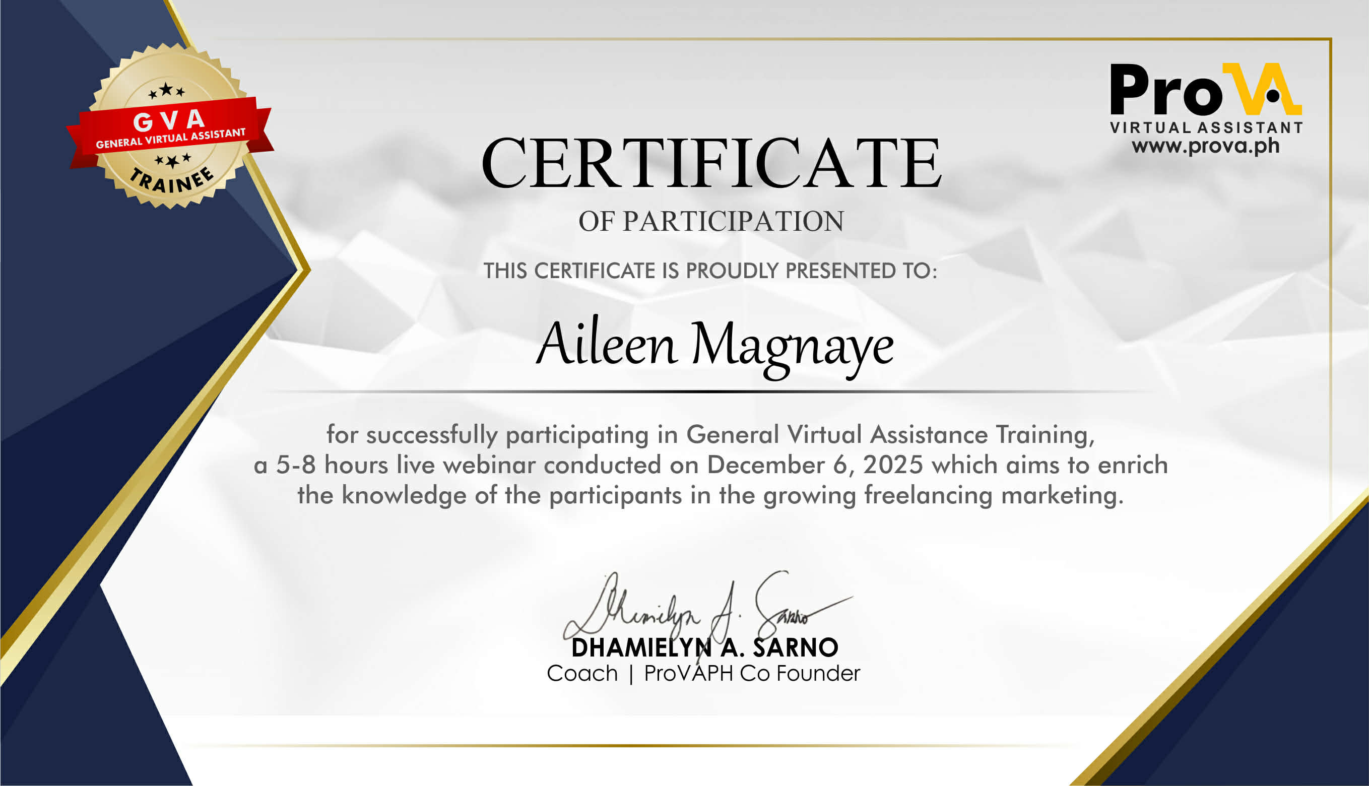 General Virtual Assistant