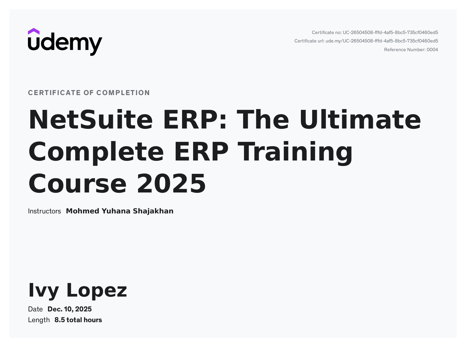 NetSuite ERP: The Ultimate Complete ERP Training Course
