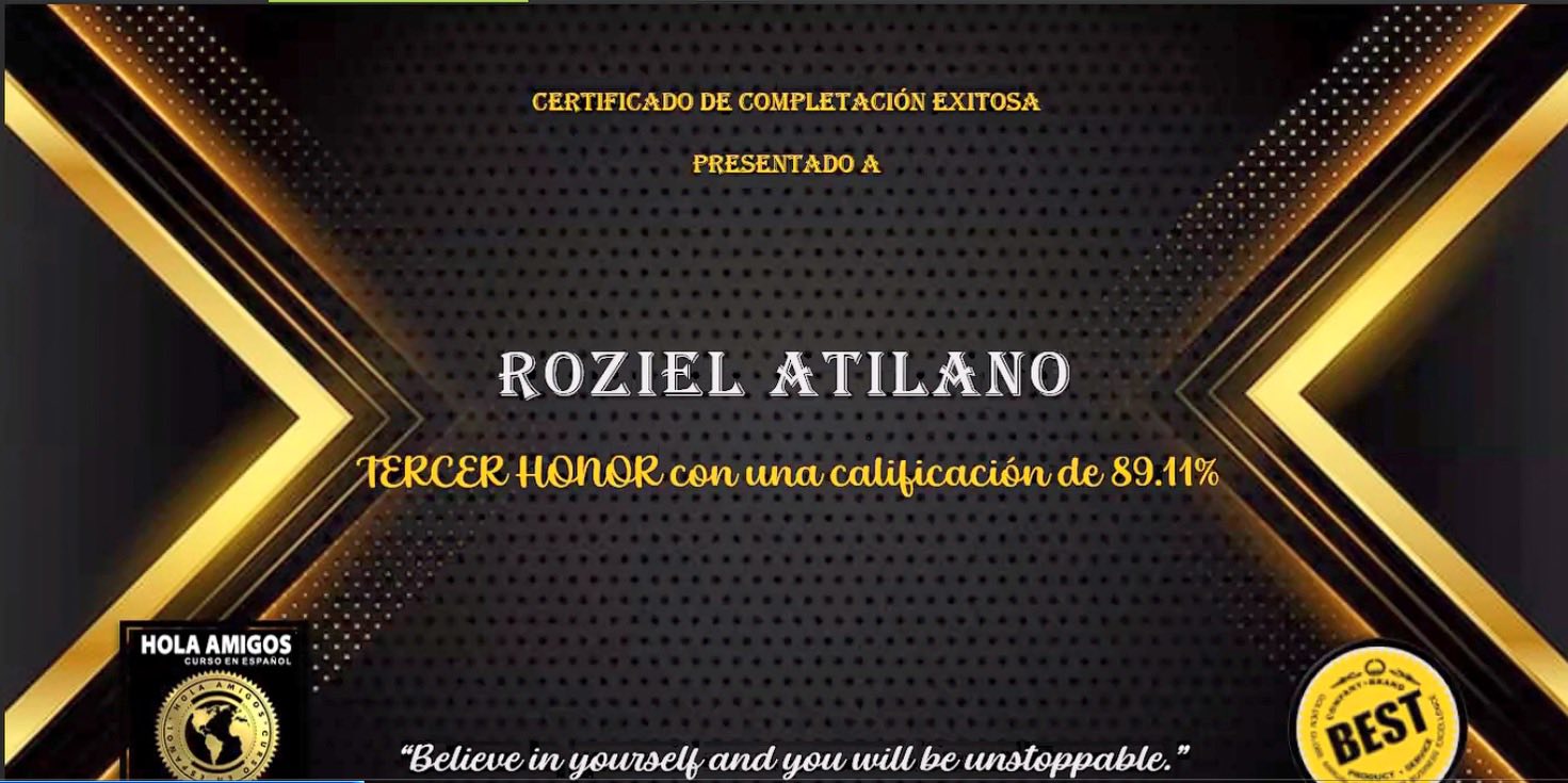 3rd Honor Spanish Language