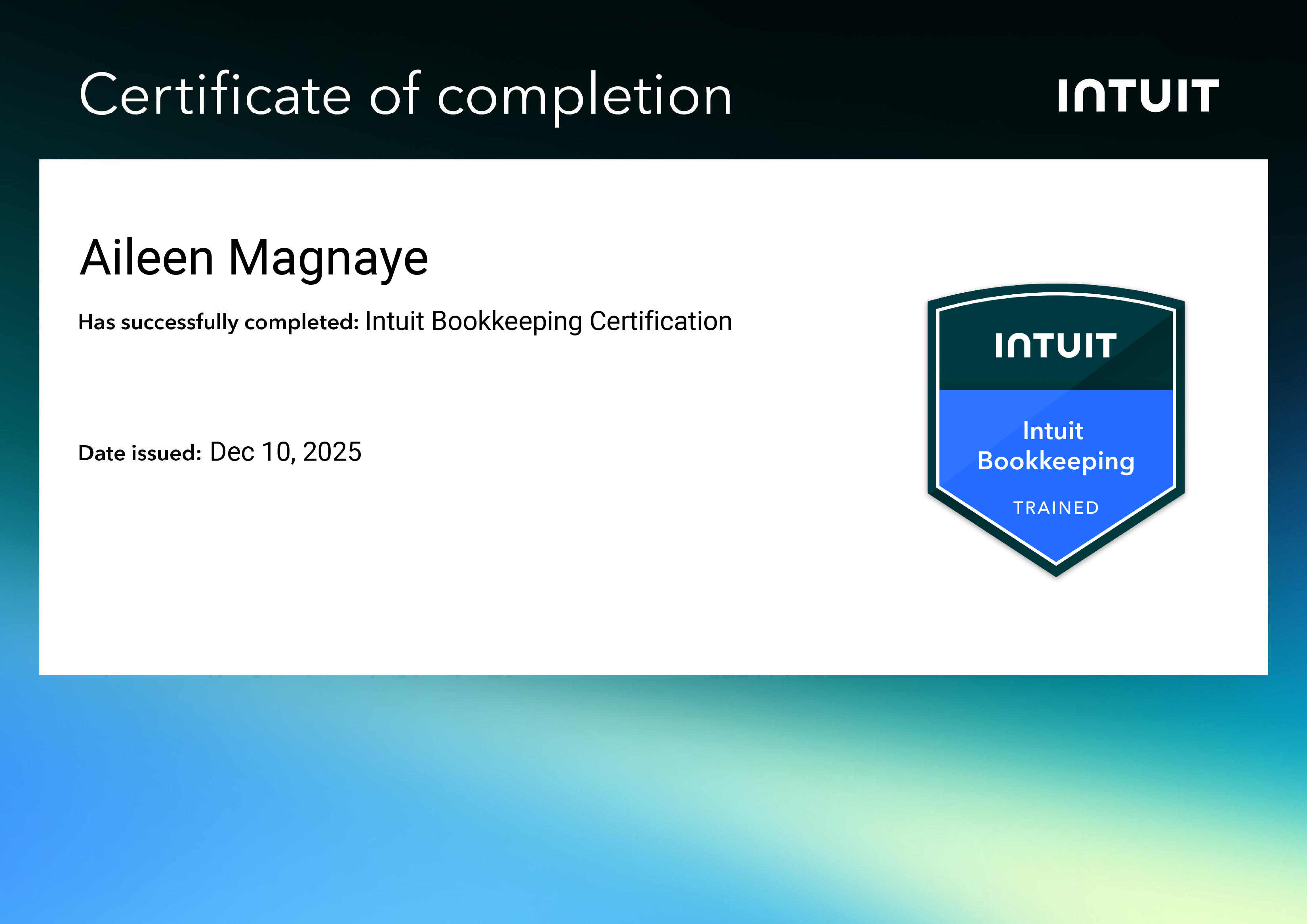 Quickbooks Certification