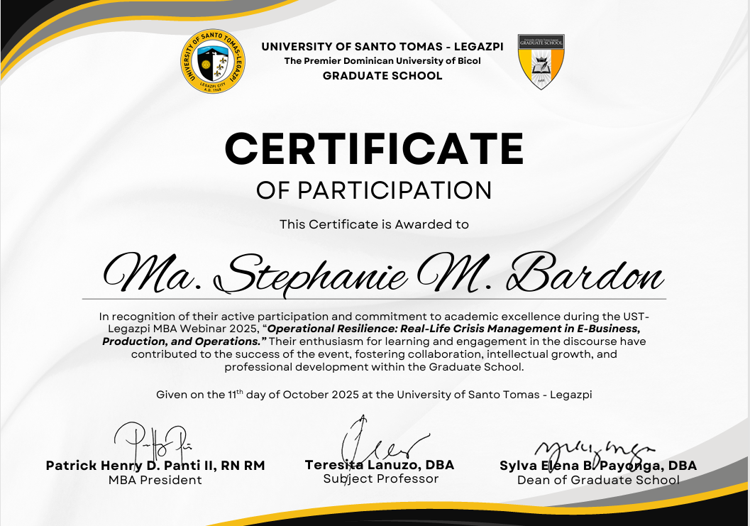 Operational Resillience: Real-life Crisis Management in E-Business., Production, and Operation