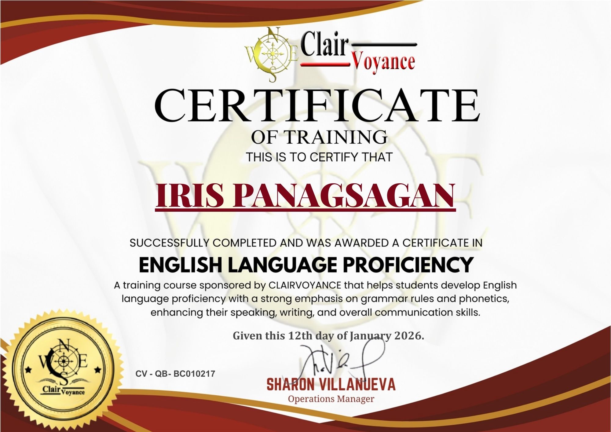 English Language Proficiency
